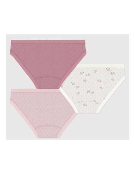 Lot de 3 culottes rose - Petit Bateau