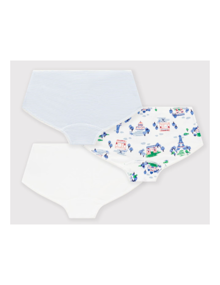 Lot de 3 shorties Paris - Petit Bateau
