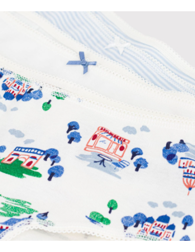 Lot de 3 shorties Paris - Petit Bateau