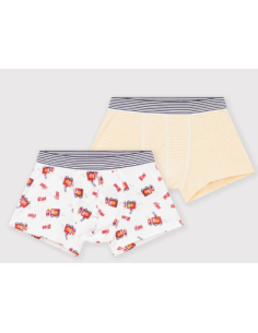 Lot de 2 Boxers pompier - Petit Bateau