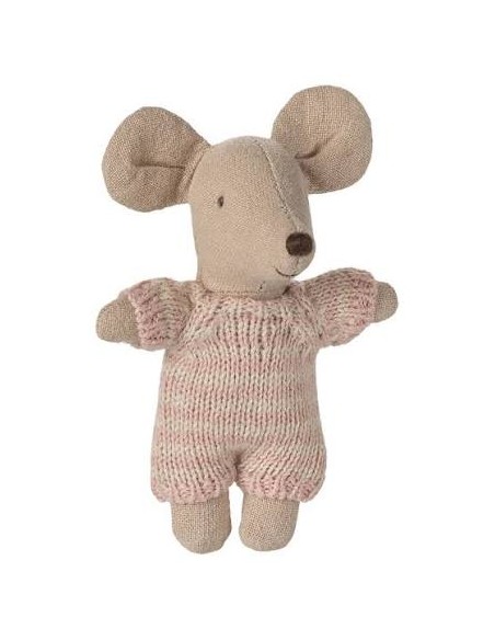 Bébé souris et couffin rose Maileg | Souris bébé dès 3 ans