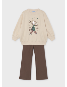 Ensemble pull legging marron - Mayoral 4732-35