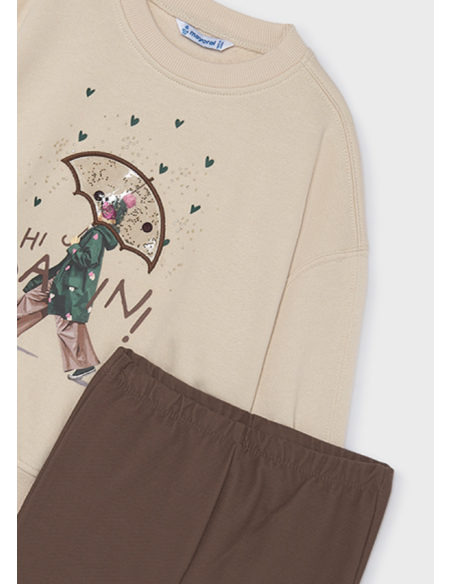 Ensemble pull legging marron - Mayoral