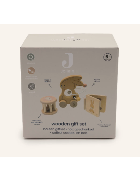 Coffret cadeau en bois lapin - Jollein