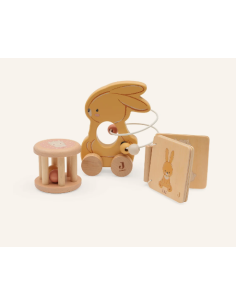 Coffret cadeau en bois lapin - Jollein 766-001-68236