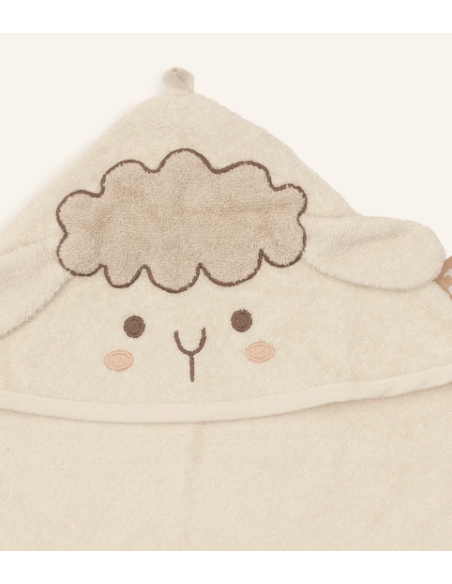 Cape de bain éponge 75x75cm sheep sonny - Jollein