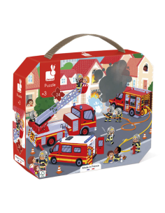 Puzzle pompiers 24 pieces - Janod j02605