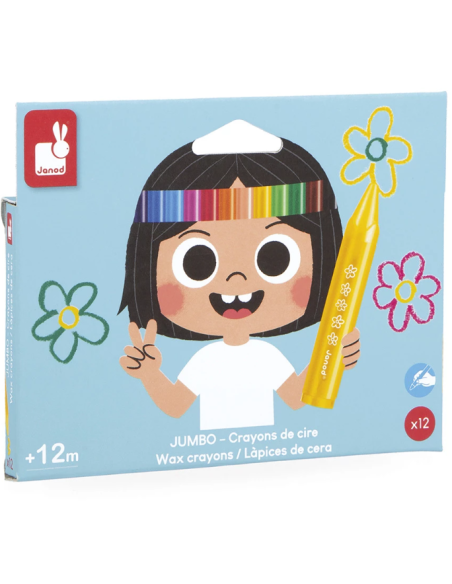 Crayons de cire jumbo x12 - Janod