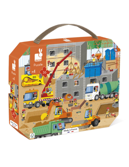Puzzle chantier 36pièces - Janod j02604