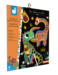Kit créatif - Scratch art dinosaures - Janod j07889