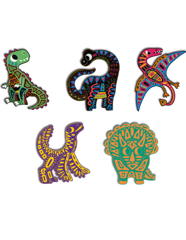Kit créatif - Scratch art dinosaures - Janod
