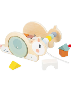 Chariot de cubes escargot - Janod j04054 2