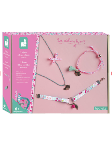 Bijoux rubans à fleurs à créer - Janod