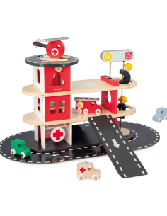 Caserne des pompiers bolid - Janod j04639