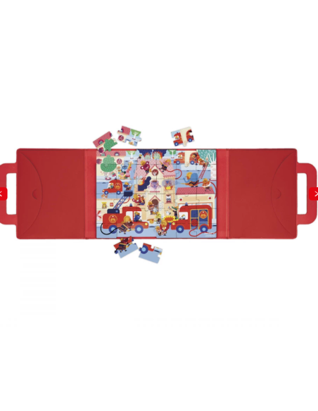 Magneti'puzzles pompiers - Janod