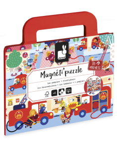 Magneti'puzzles pompiers - Janod j05417