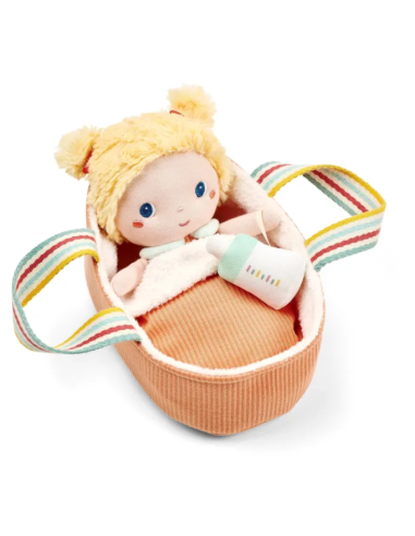 Poupée en tissu Méla et son couffin - Liliputiens 83724