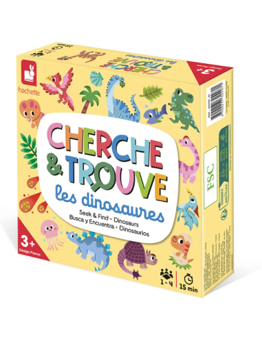 Cherche et trouve dinosaures - Janod j02497