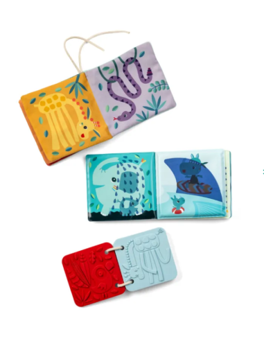 Set de naissance Livres sensoriels jungle - Lilliputiens