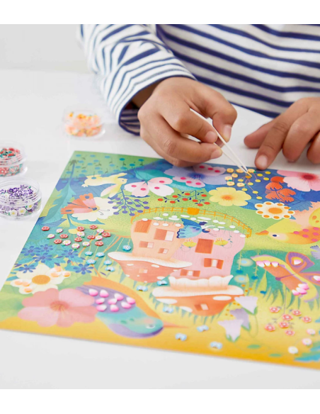 Mini-canes jardin secret 5 tableaux - Janod