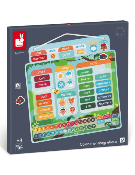 Calendrier magnétique - Janod j05466