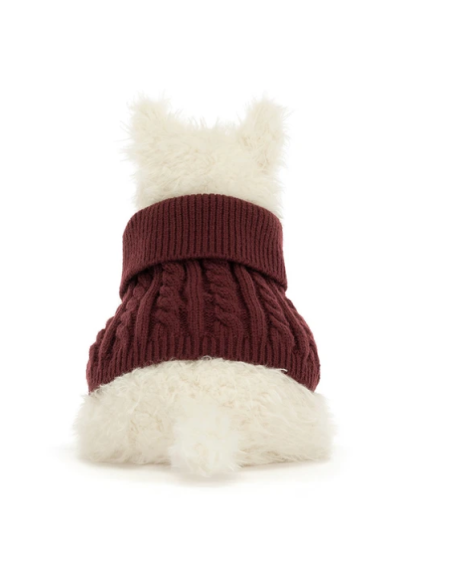 Peluche Monro Scottie dog "winter jumper" - Jellycat