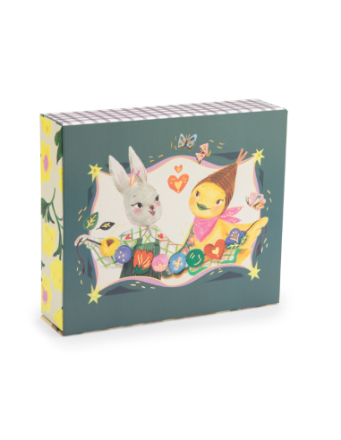 Coffret perles en bois Les Minouchkas - Moulin Roty