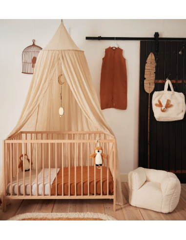 Ciel de lit 245cm ash green - Jollein