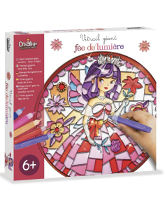 Vitrail géant Fée de lumière - Créa Lign' cl223