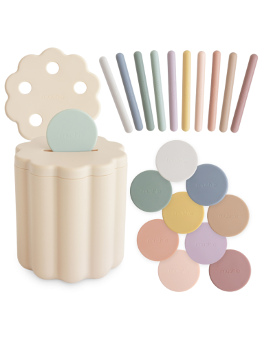 Coin & tube sorting set - Mushie 102027