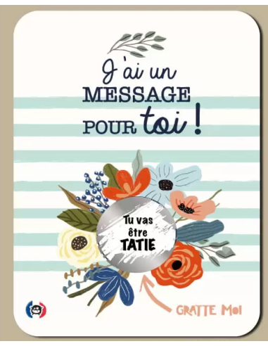 Carte à gratter "Tu vas être tatie" - Gratte moi