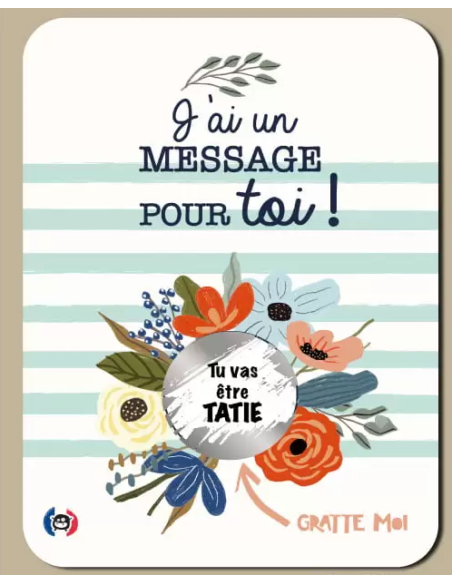 Carte à gratter "Tu vas être tatie" - Gratte moi
