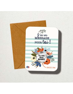Carte à gratter duo "Tu vas être mamie/papi" - Gratte moi 2