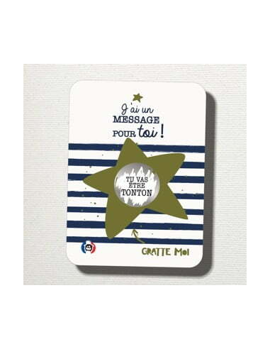 Carte à gratter duo "Tu vas être tatie/tonton" - Gratte moi
