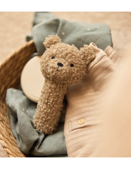 Hochet Teddy bear olive green - Jollein