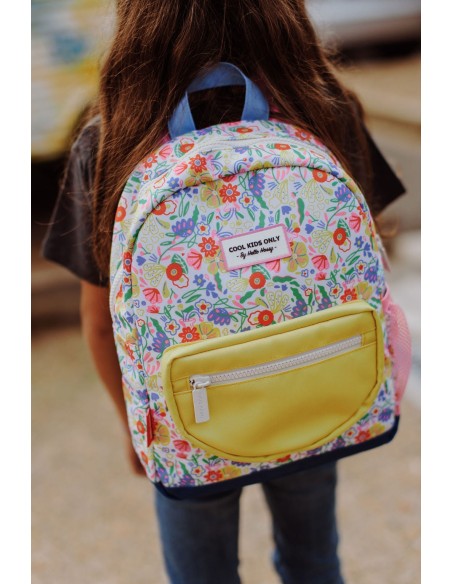 sac a dos imprime garden party +6ans hello hossy