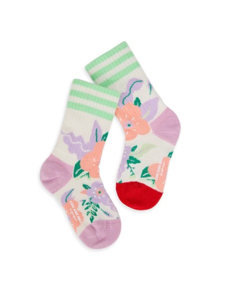 CHAUSSETTES IMPRIMÉ FLOWERS 1-2 ANS - (22-24)