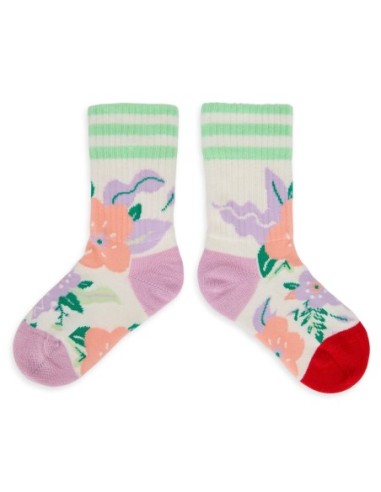 CHAUSSETTES IMPRIMÉ FLOWERS 1-2 ANS - (22-24)