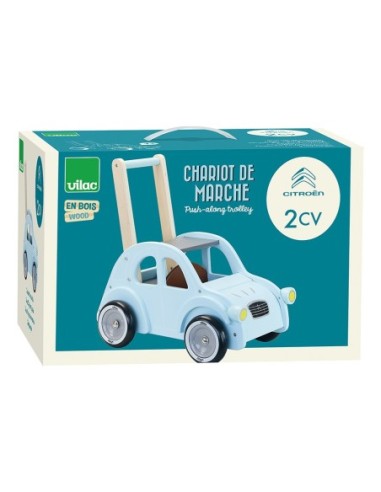 Chariot de marche Citroen 2CV en bois - Vilac