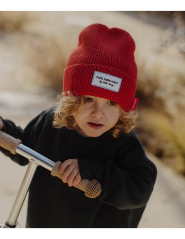 Bonnet pop red 2-5ans hello hossy