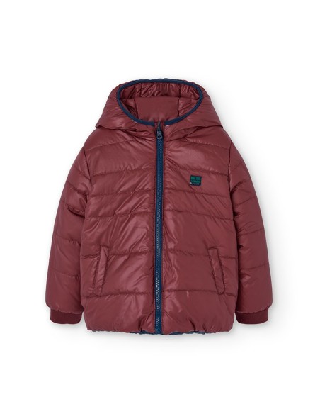 Parka réversible en toile technique pour garçon 4 ans