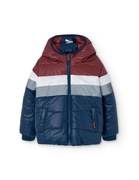 Parka réversible en toile technique pour garçon 4 ans