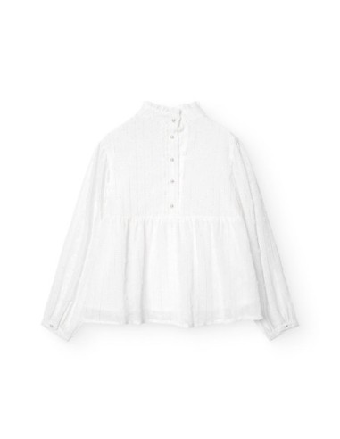 Blouse gaza plumeti pour fille - boboli