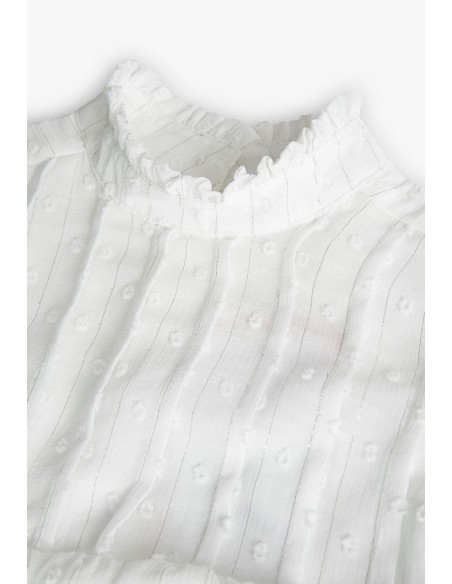 Blouse gaza plumeti pour fille - boboli