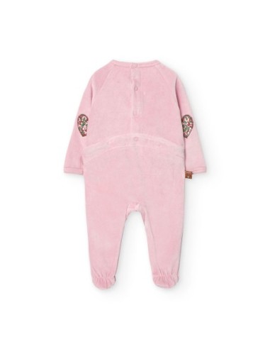 Grenouillere en velours pour bébé fille -Boboli