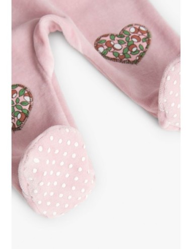 Grenouillere en velours pour bébé fille -Boboli
