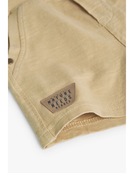 Bermuda bébé garçon beige  6 mois - Boboli