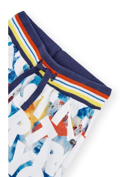 Bermuda lettre pour bébé garçon  6 mois