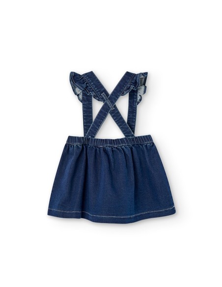 Jupe jeans maille bébé fille  12 mois - Boboli