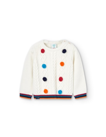 Pull pour bebe fille Pompom 6 mois - Boboli